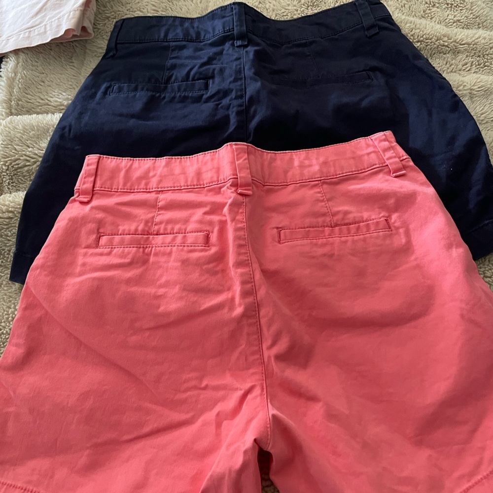 GAP Women's Navy and Pink Bermudas